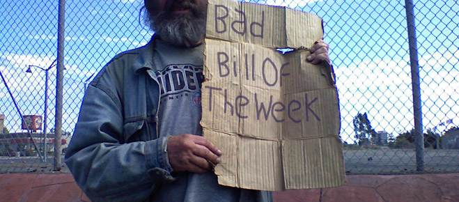 Bad Bill of the Week