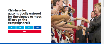 Clinton Website Has a College Republican’s Face