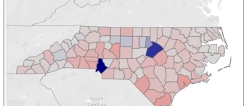 North Carolina voter registration changes over the past four years: a little more Republican and a little more divided