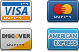 We accept all major credit and debit cards
